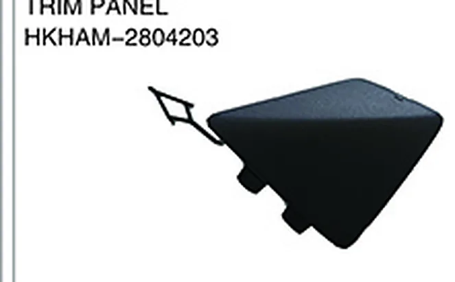 REAR BUMPER TOWING HOOK COVER TRIM PANEL