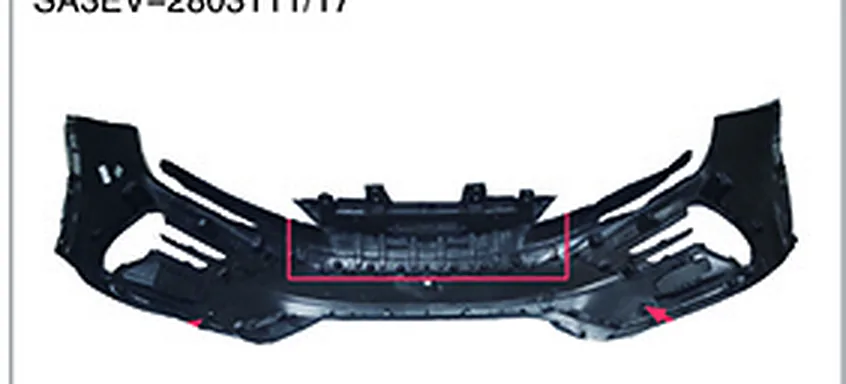 FRONT BUMPER UPPER 2 HOLES
