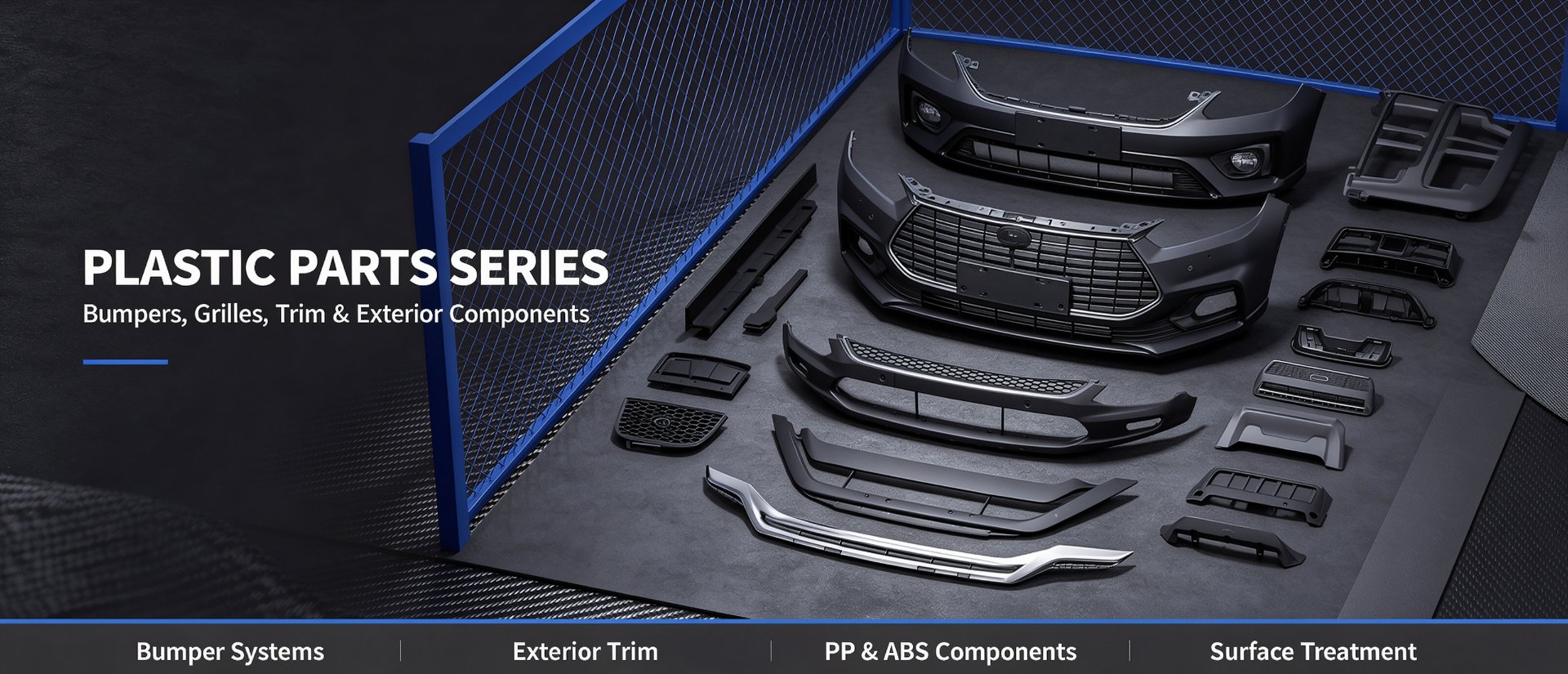 Plastic Parts Series - bumpers, grilles, trim and exterior components